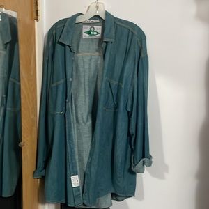 Never worn, salt water denim shirt by Quicksilver